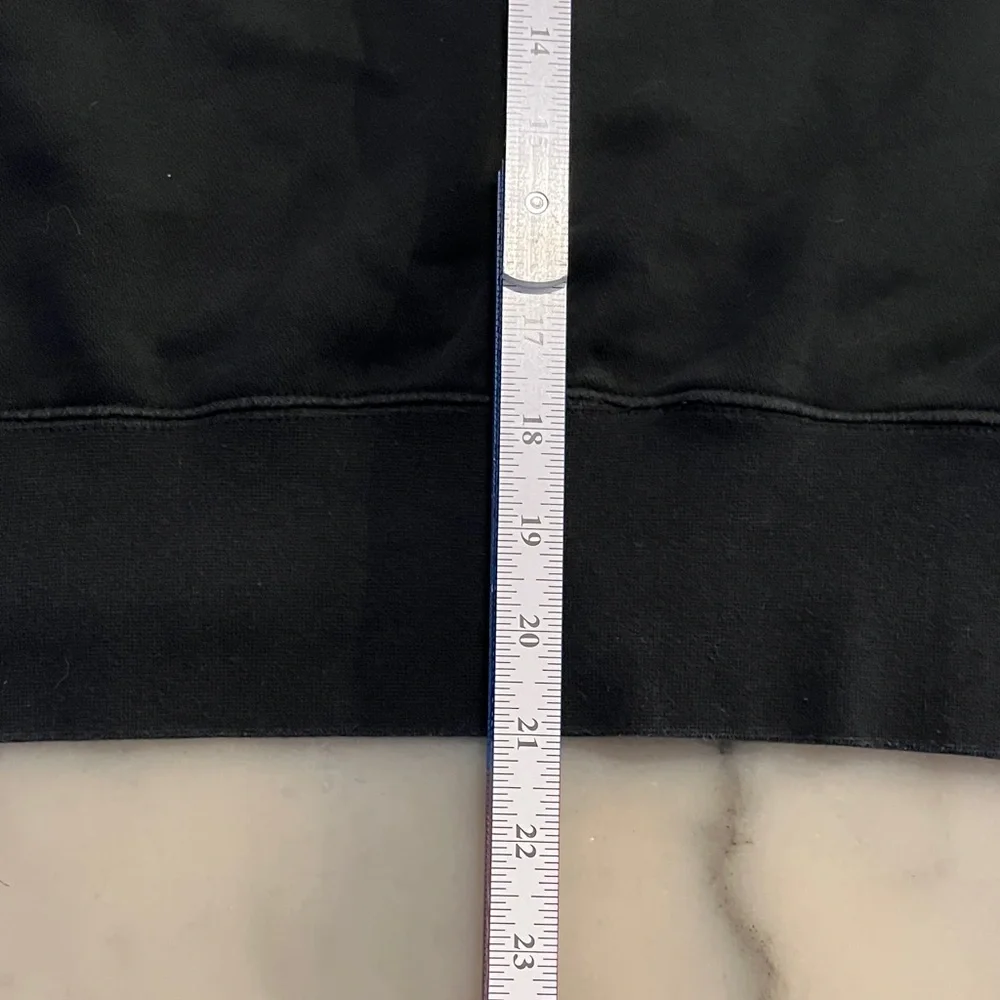 Nike Black Pullover Cropped Oversized with White Logo - Picture 7 of 9